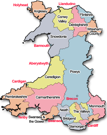 Wales Map